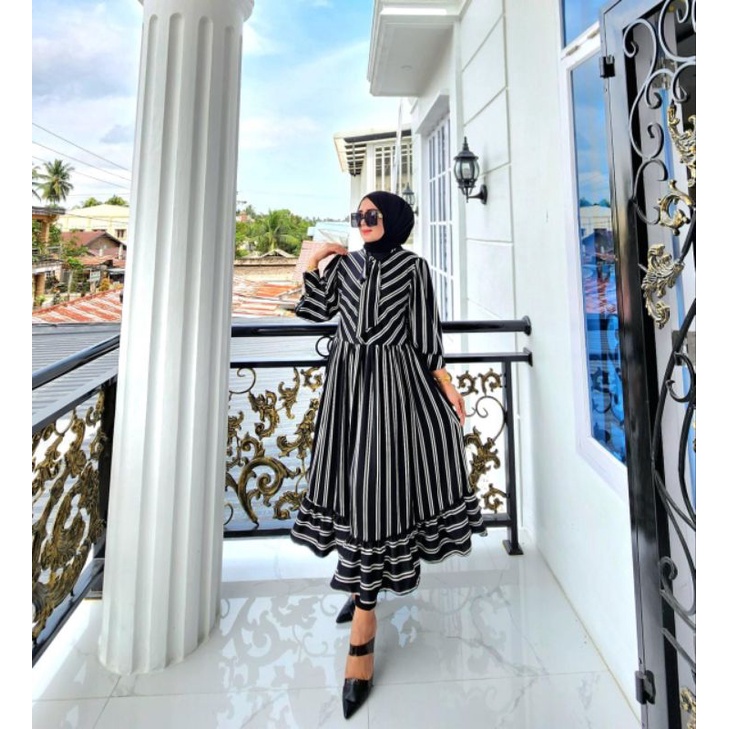 AZHARI MIDI DRESS BY HAREEM SYARI'i//RLMUMTAZA