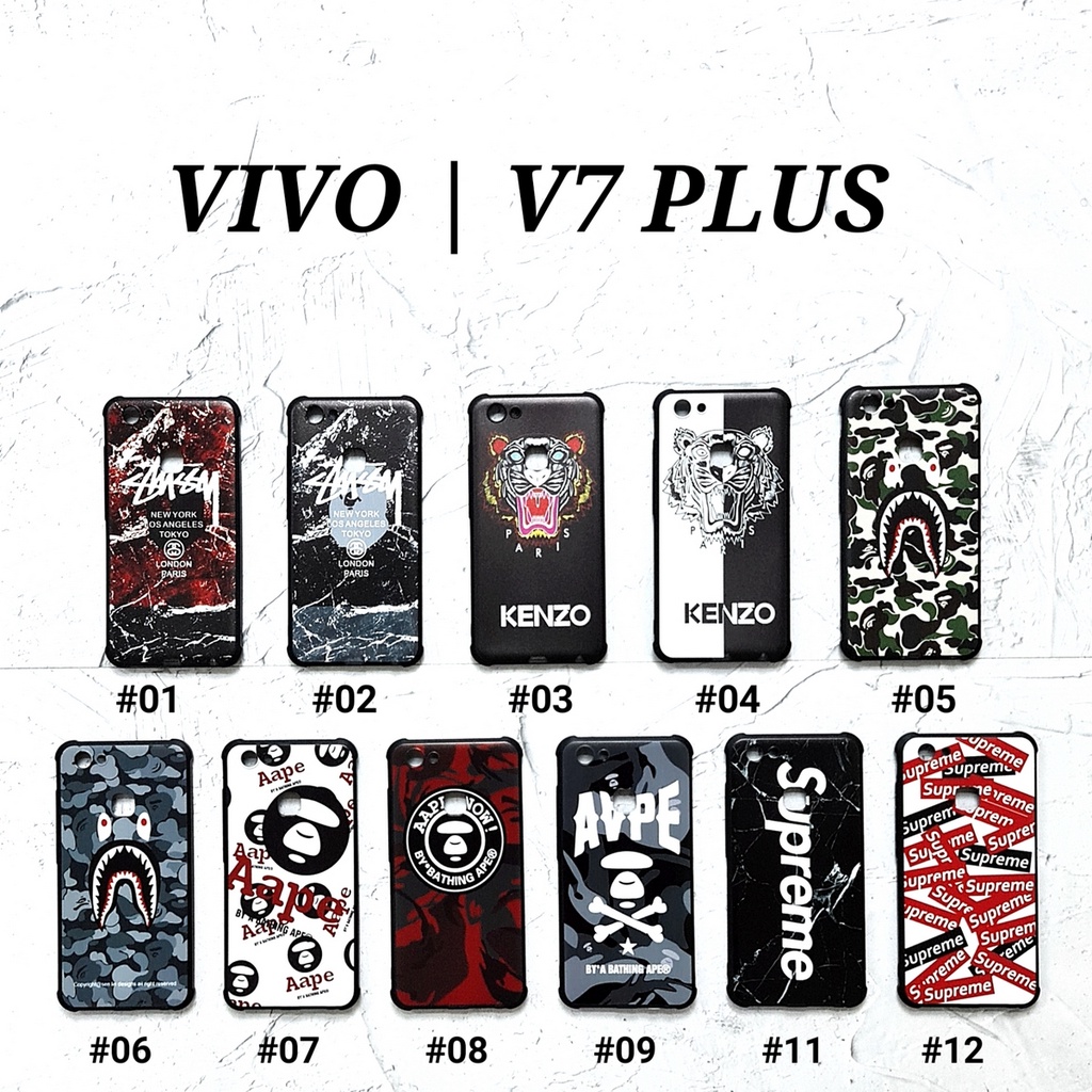 VIVO V7 PLUS - COCO PRINT soft case anti crack motif aape