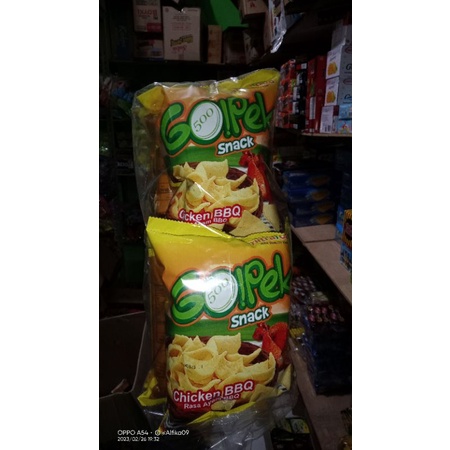 

Gopek Snack rasa chicken BBQ harga per pack isi 10