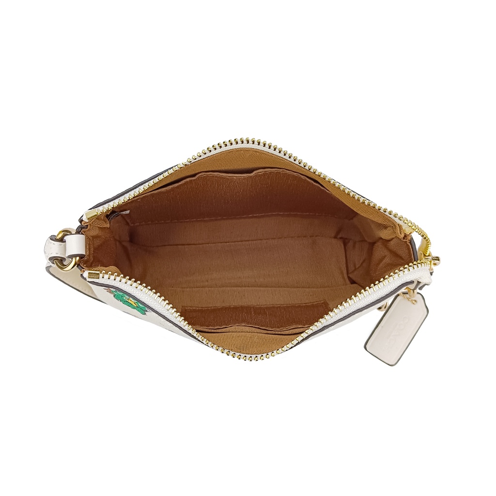Coach Nolita 19 Signature Women Shoulder Mahjong Bag Wristlet Beadchain Pearl C1585