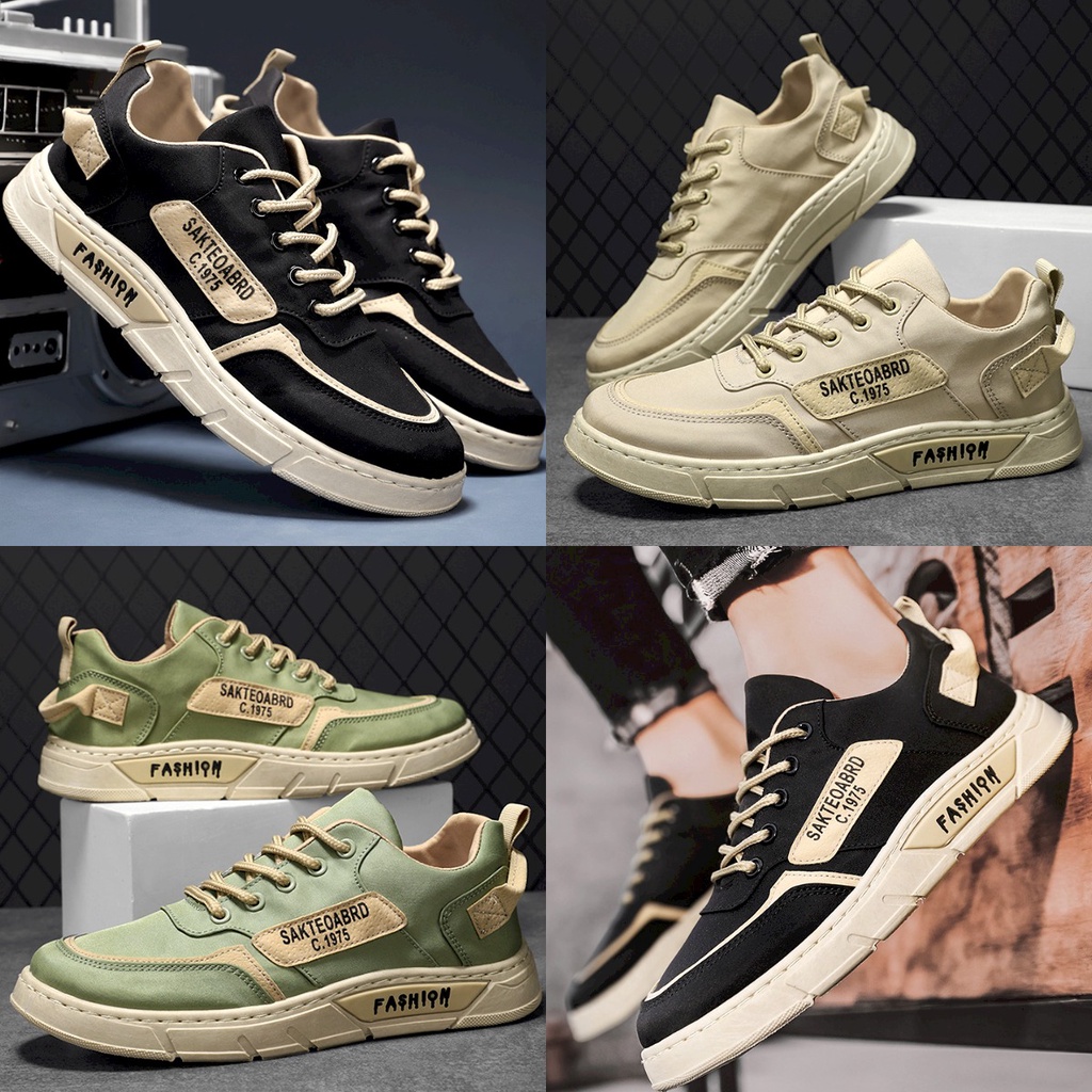 Sepatu Sneakers Pria Kekinian 01103110 Sepatu Casual Fashion Terbaru Outdoor Traveling