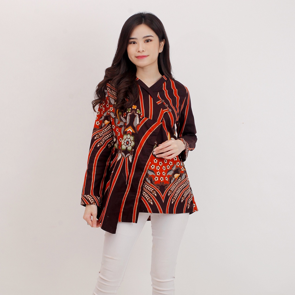 Batik Wanita - Atasan Batik 516 RR Tangan panjang