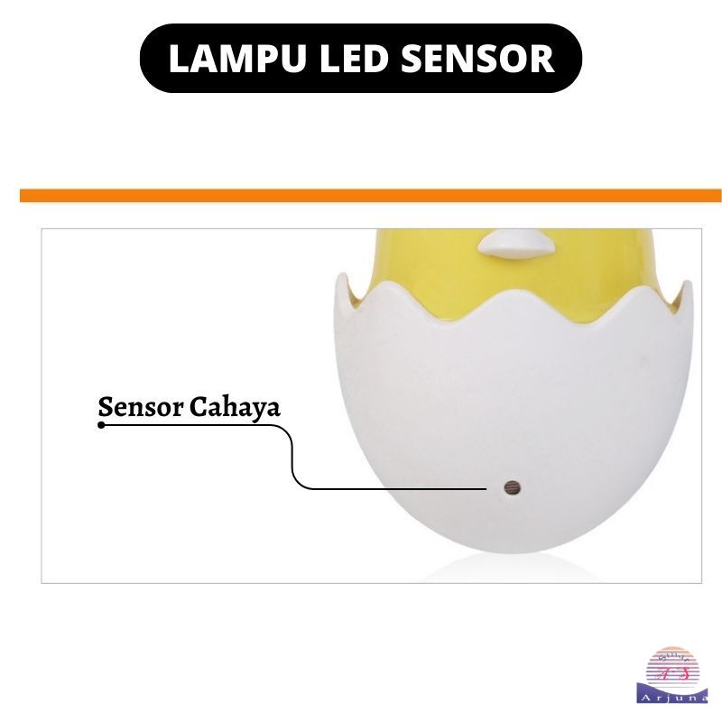 Lampu LED Sensor Model Telur Ayam