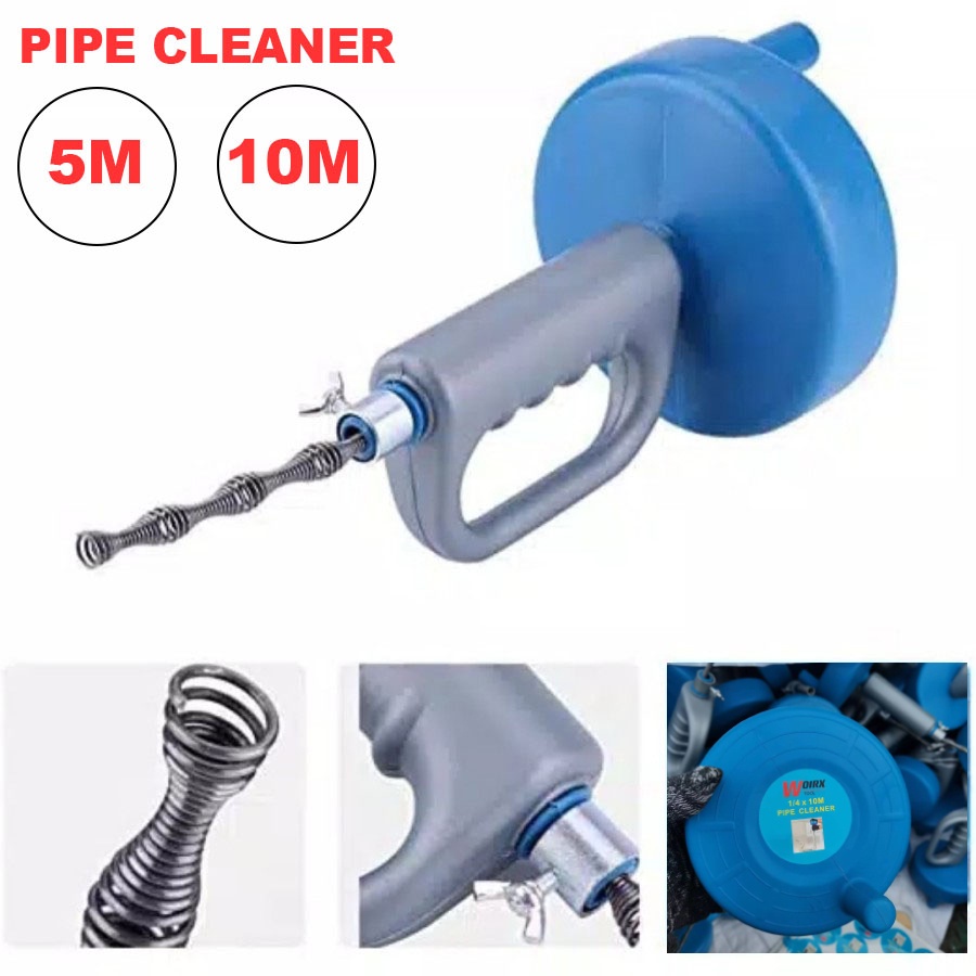 Pipe Cleaner Alat Pembersih Saluran Pipa Mampet 5M 10M WOIRX TOOL