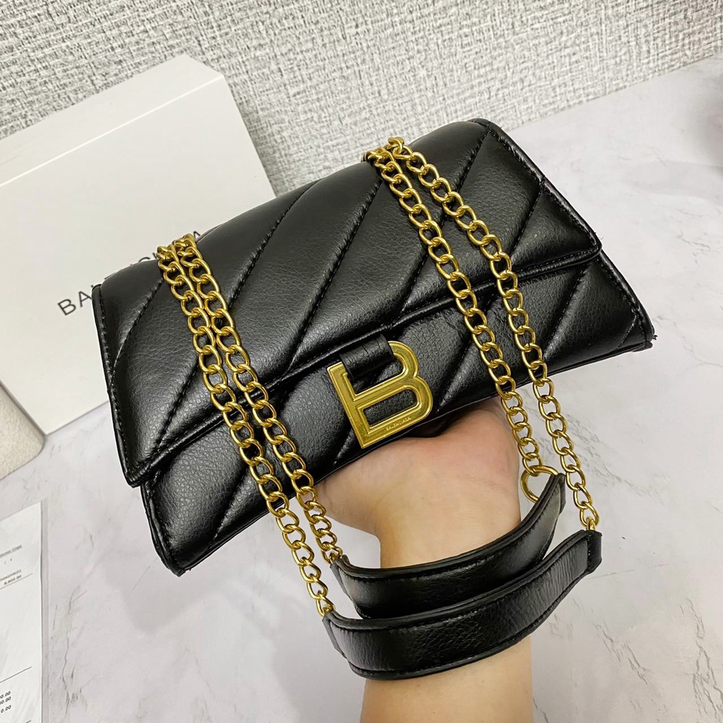 B*lencig* Downtown Leather Chain Bag 592833 (FreeKantongKain+Bubble Wrap)