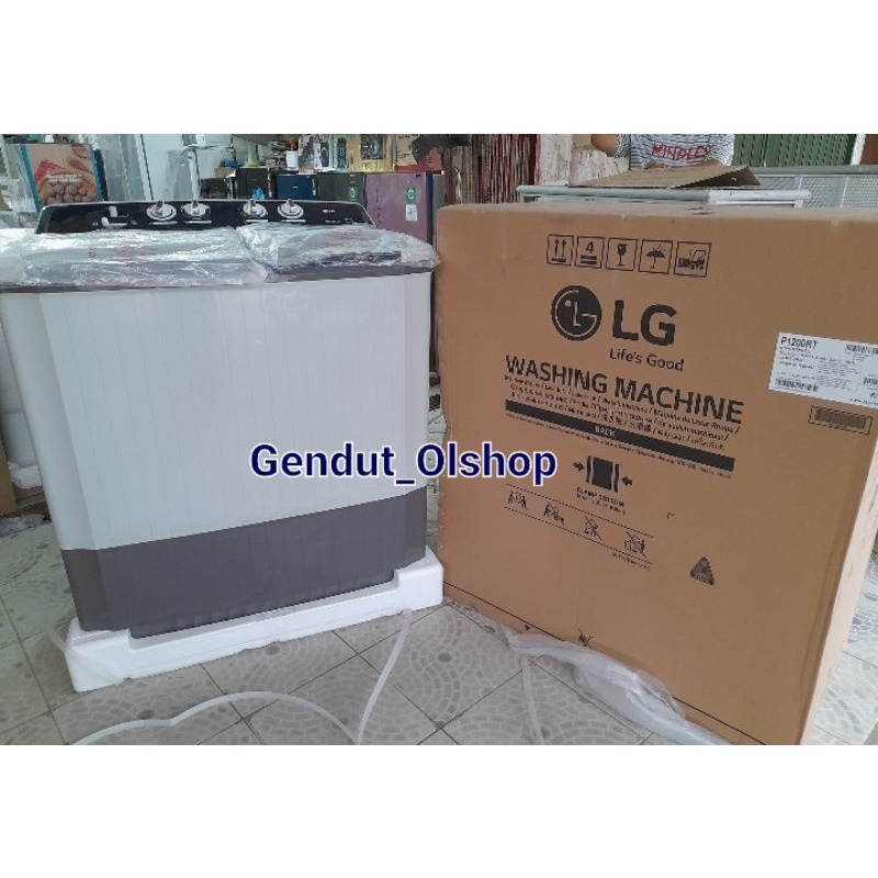 (Khusus Wilayah Kota Palembang) MESIN CUCI 2 TABUNG LG 12 KG/Mesin Cuci TWIN TUB LG P1200RT, Mesin C