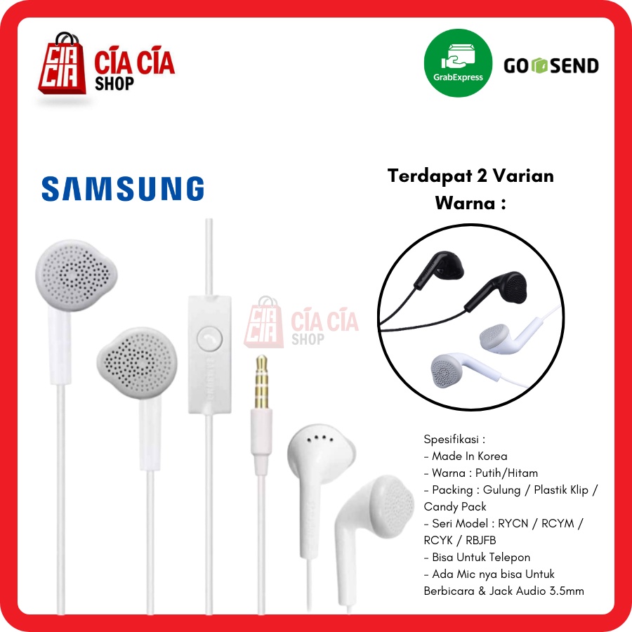 Headset Handsfree Earphone Samsung Original Non Pack Earphone Samsung J1 Ace J7 Prime J8 J2 Core A10 A20 A30 A50 A51 A70 A71 M20 M30 M50 M21 M31 M51