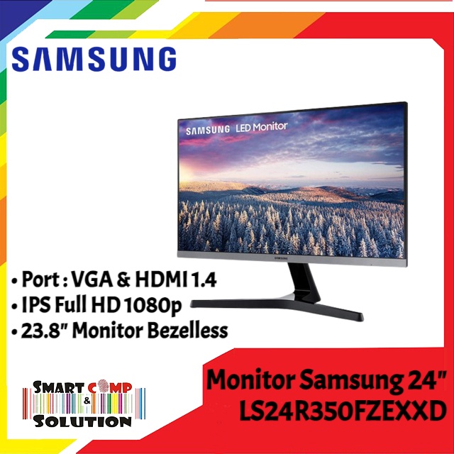 Monitor SAMSUNG 24 inch LS24R350FZE IPS Full HD 1080p 75Hz HDMI VGA