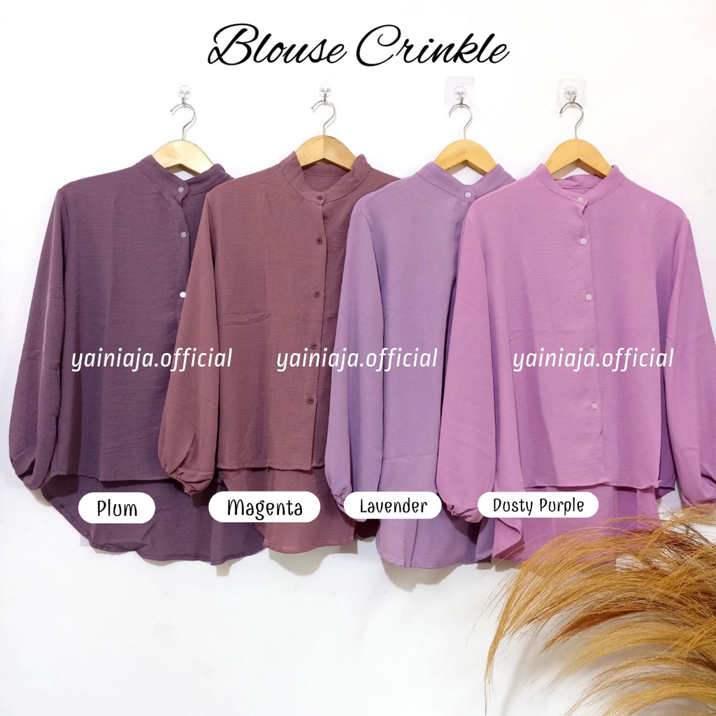 Blouse Crinkle Airflow Premium kemeja atasan wanita terbaru