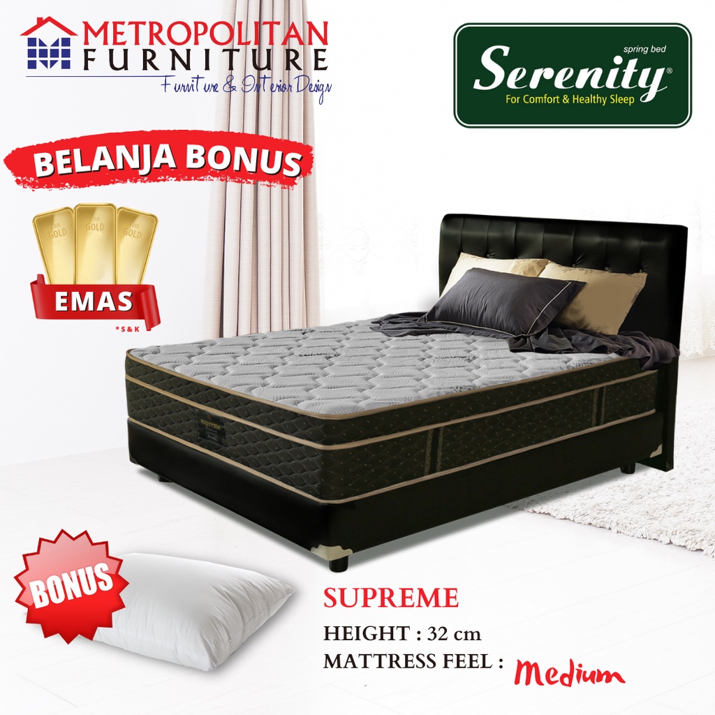 Kasur Springbed Elite Serenity Supreme Set Spring bed matras