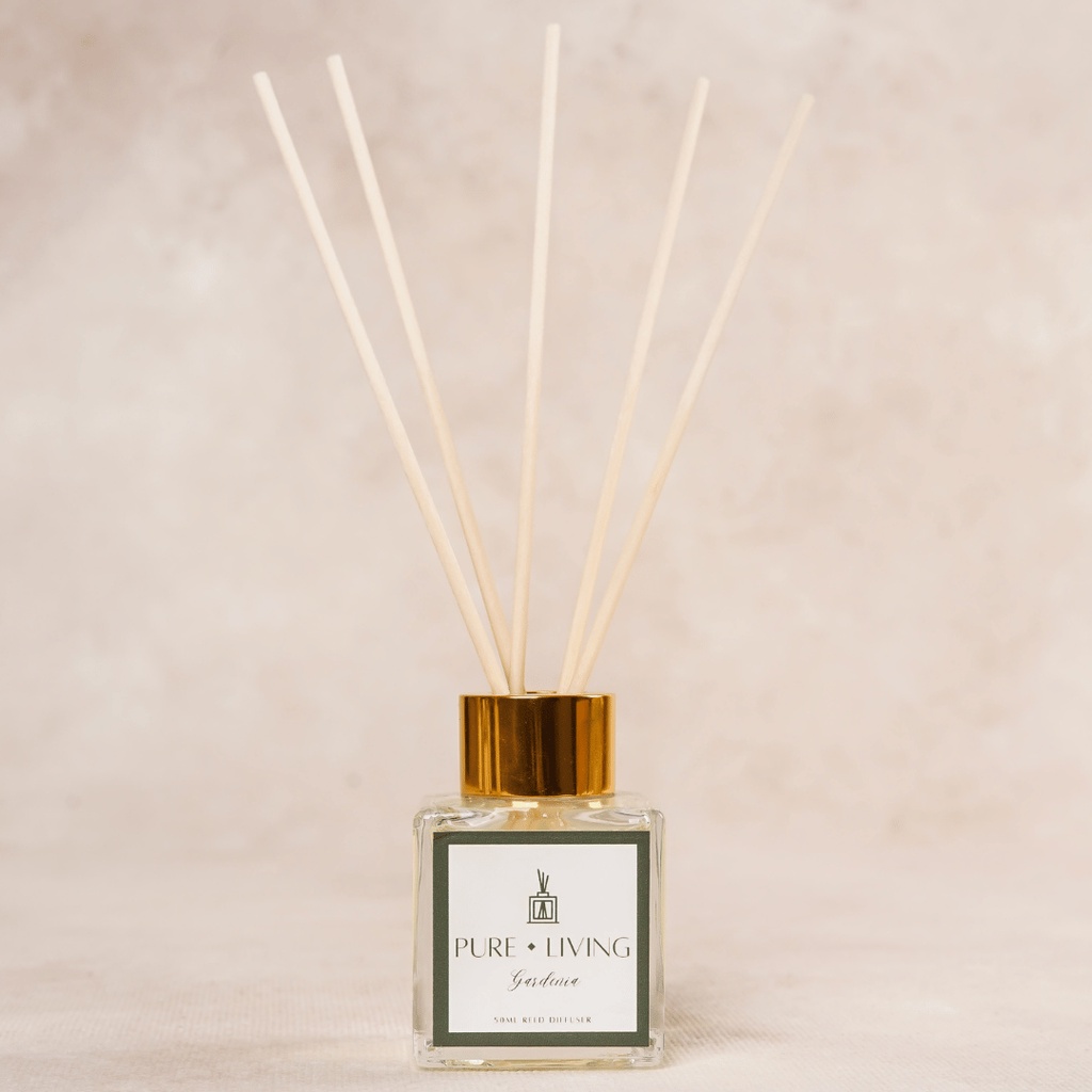 Gardenia Reed Diffuser Essential Oil 50ml | Fiber Stick Reed Diffuser | Pewangi Ruangan | Oil Aromaterapi Diffuser | Birthday Gift Ideas | Minyak Esensial | Room Fragrance Perfume | Pengharum Ruangan Aromatherapy Aromatic