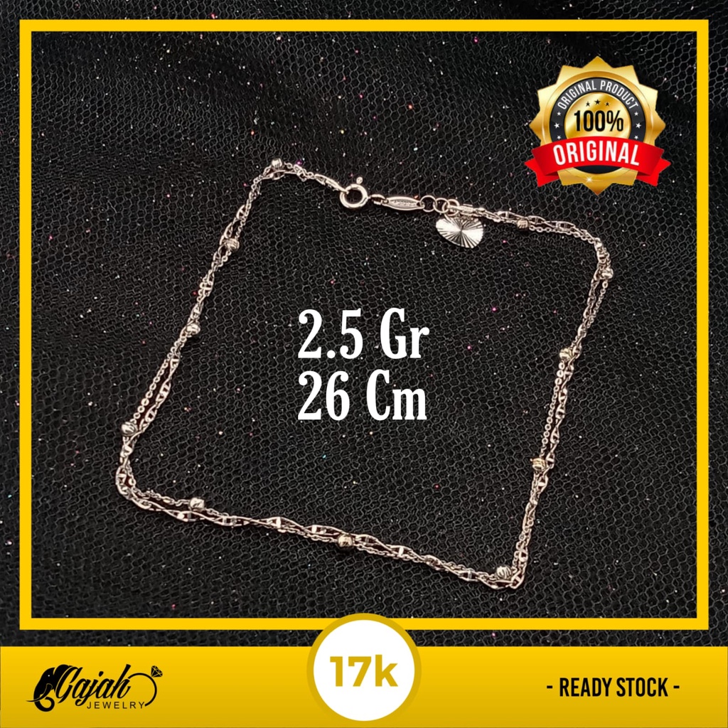 Gelang Kaki Emas 17K - 2.5 Gr Kadar 750 - 4517