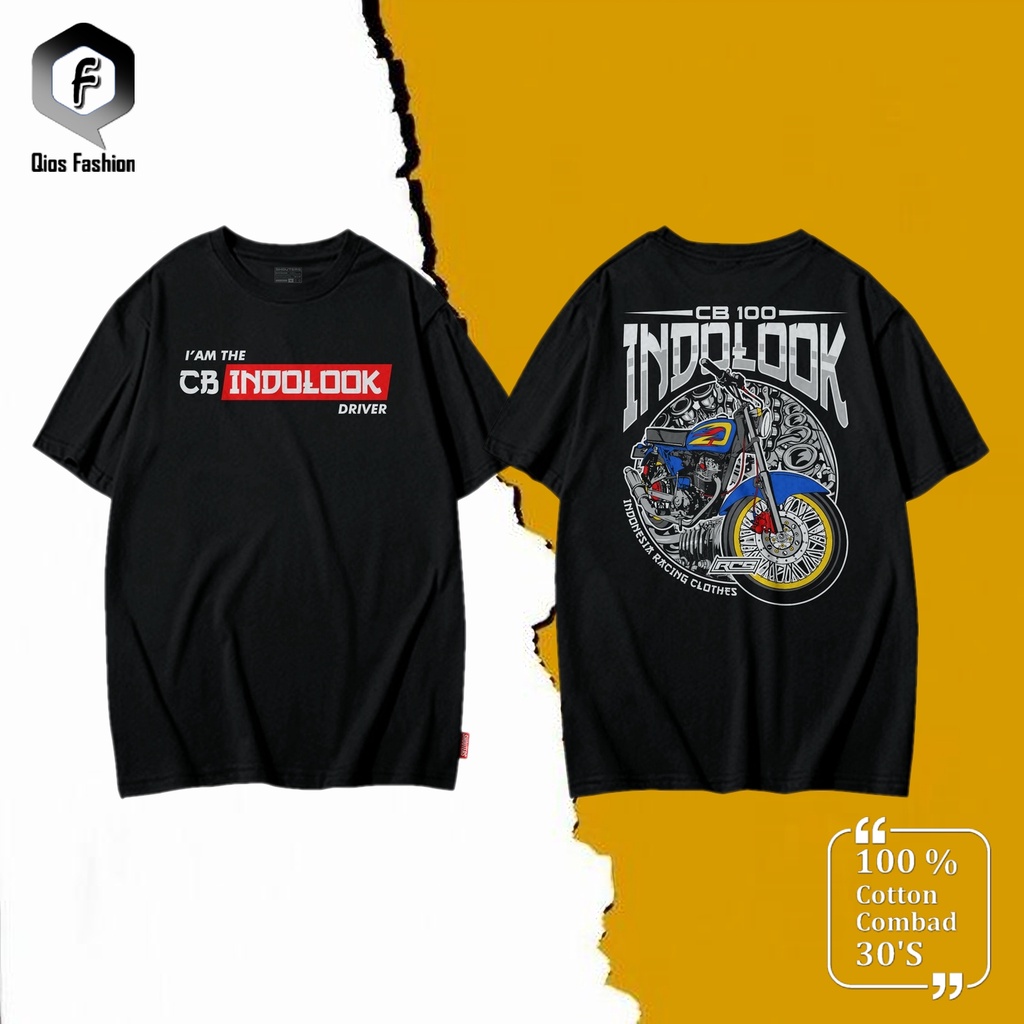 Kaos Distro CB 100 Indolook Baju Atasan Pria Lengan Pendek Premium