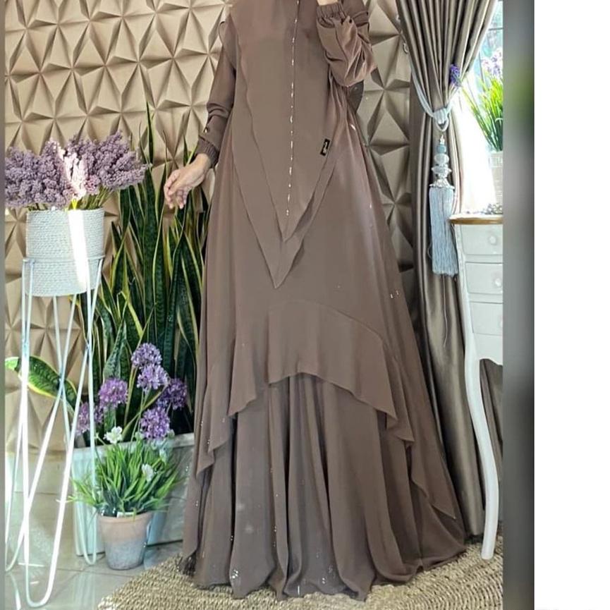 ✨SHOPEE MALL✨ Kirani Syar'i / Gamis Ceruty Babydoll Terbaru / Kekinian 2021 / Fashion Muslim Murah /