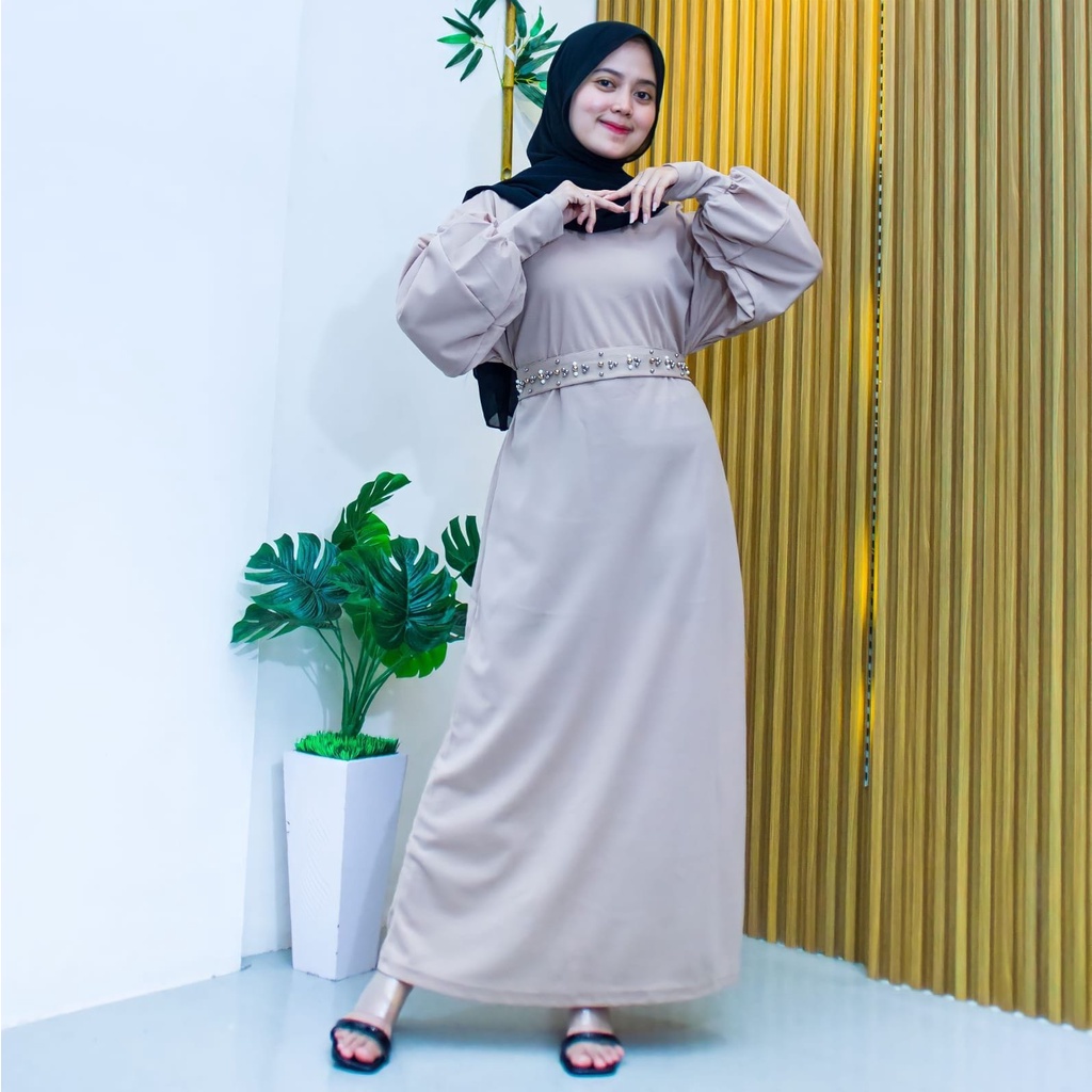 Gamis Aurora Dress Maxi Moscrepe Premium