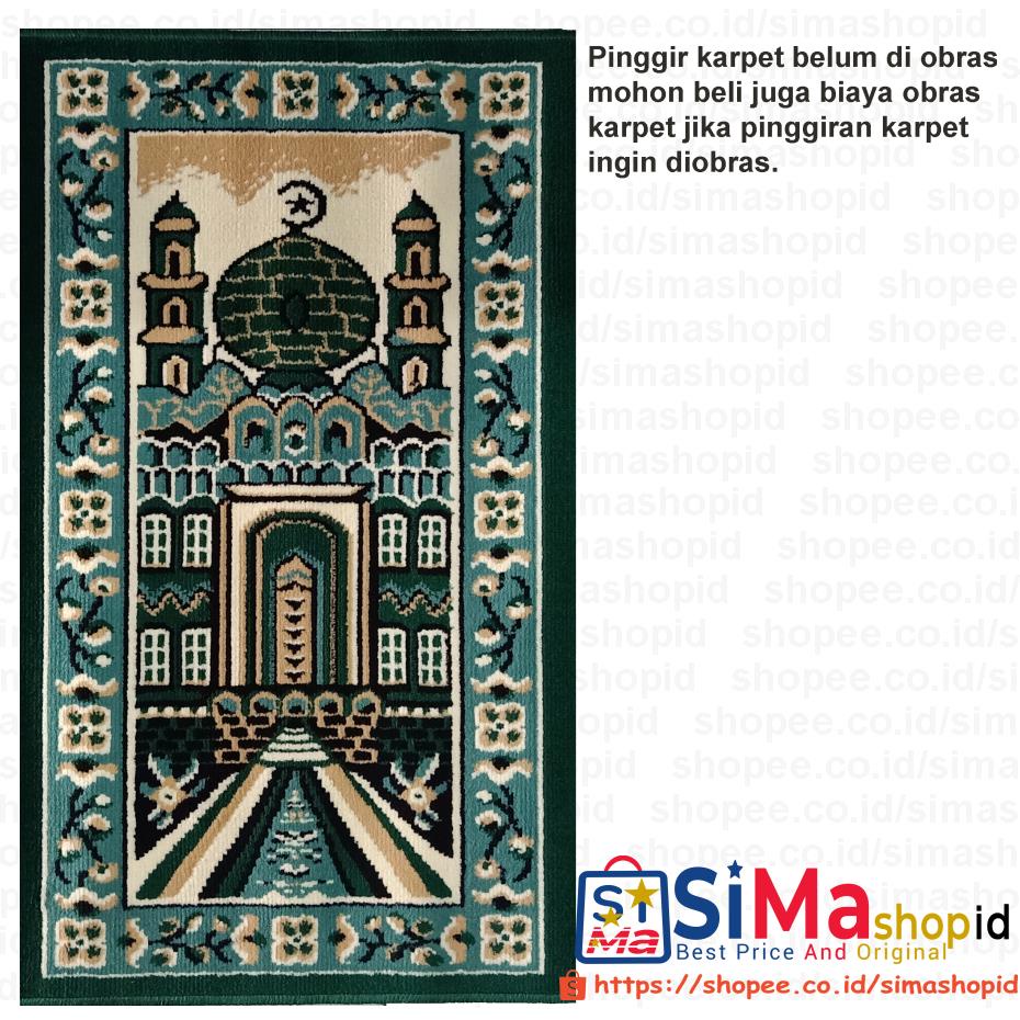 Karpet Sajadah Masjid Mushola Roll Medinah Medenna Madeena Mdgra 1 Sejadah atau 1 Meter