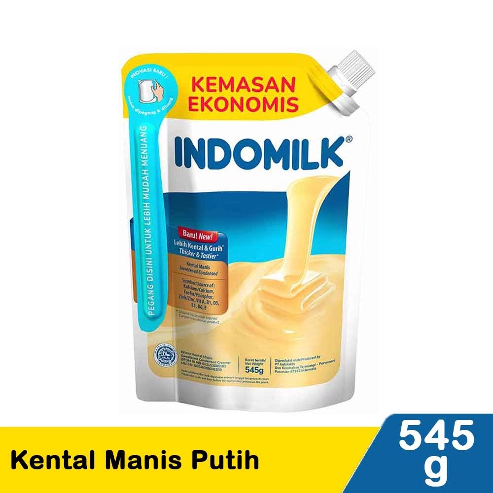 

Indomilk Standing Pouch 545 Gram / Susu Kental Manis