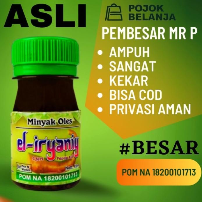 Minyak Daun Bungkus Papua 3Jari El Iryaniy Original 100% (45Ml) Murah
