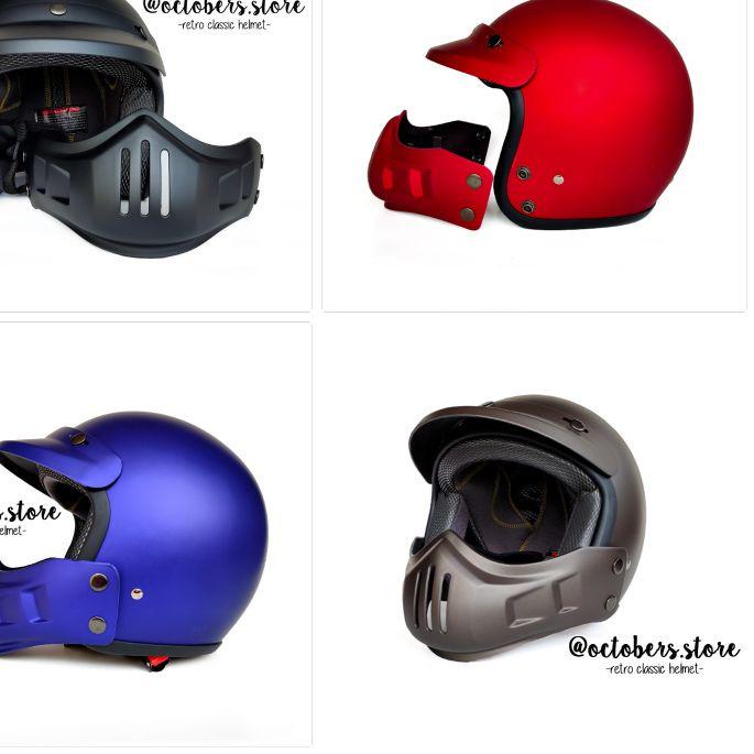 ֍ HELM CAKIL MODULAR (HALF FACE / FULL FACE) - HELM RETRO - HELM BOGO ➩