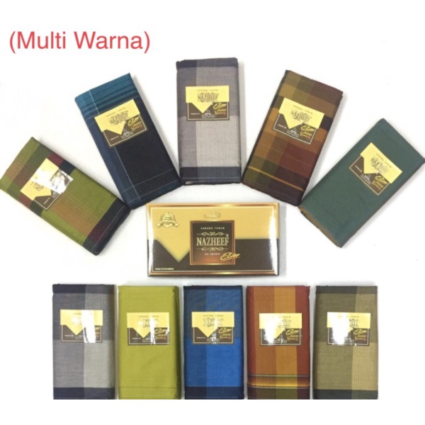 Unik Sarung Tenun Nazheef Elite 8000 Benang Grosir - Motif Multi Wrn Murah