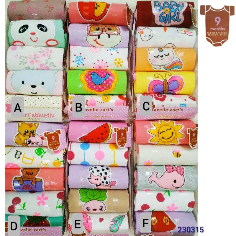 Jumper Bayi Lovelle cart's 5in1 lengan pendek [SNI]