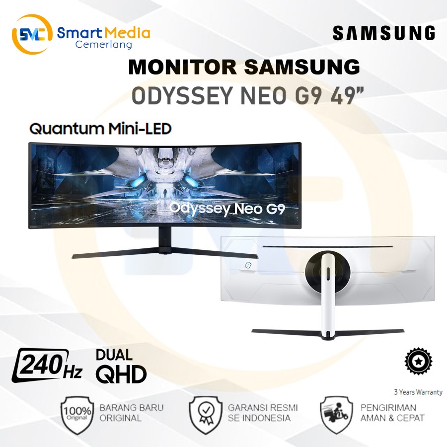 Monitor Samsung Neo G9 LS49AG950NEXXD Quantum Mini-Led 240Hz 1Ms Dual-Qhd