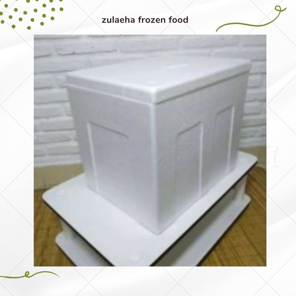 Box Sterofoam atau Styrofoam 34×25×30cm Box Sterofom BM (7,5kg) Untuk Packing Es Krim 8 Liter 1 Bulk
