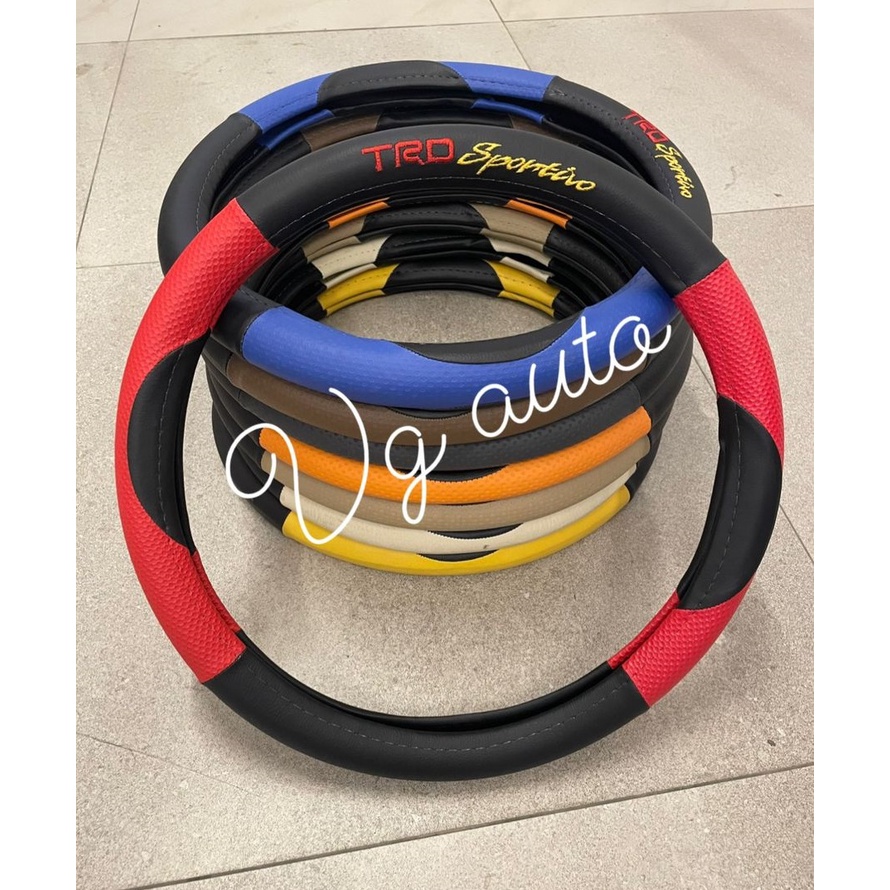 Disc Paket Sarung Stir Trd Sportivo + Bulu Alas Dashboard Mobil Set Hiasan Interior Mobil Murah