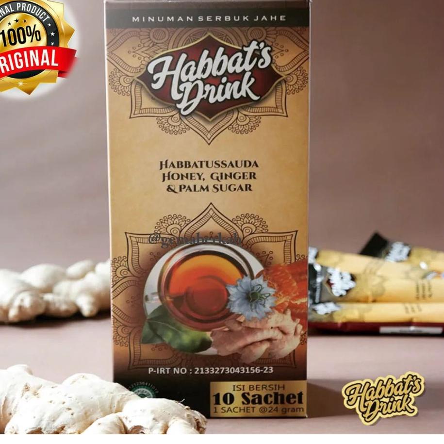 

Habbats Drink Jahe - Minuman Serbuk Jahe Habbatussauda dan Madu-Isi 10 Sachet ~