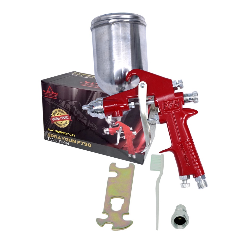 PROMO YUKIDO SPRAY GUNS F75 Tabung Atas ALAT CAT SEMPROT F75 TABUNG ATAS Alat Spray Gun Air Brush