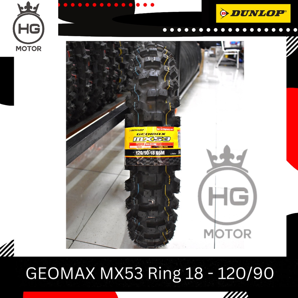 Ban Belakang 120/90 Ring 18 Trail Dunlop Geomax MX53 120/90-18