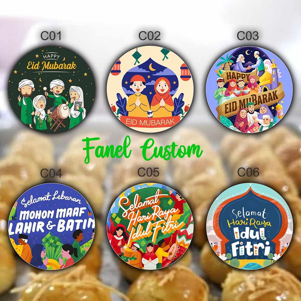 

(READY) SAMEDAY / INSTAN Stiker Bulat Lebaran / Idul Fitri / Ramadhan / Hiasan Toples / Sticker Hampers / Stiker Unik / Sticker Lebaran Keren