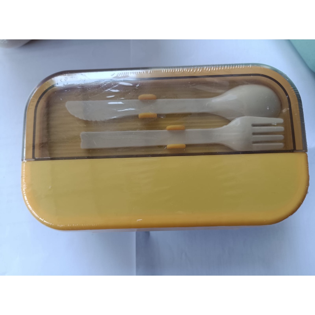 Kotak Bekal/Lunch Box Free Sendok Garpu