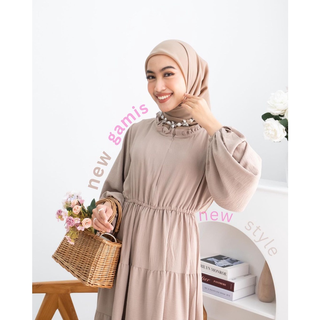 LUBNA RAFFLE DRESS GAMIS CRINKLE AIRFLOW