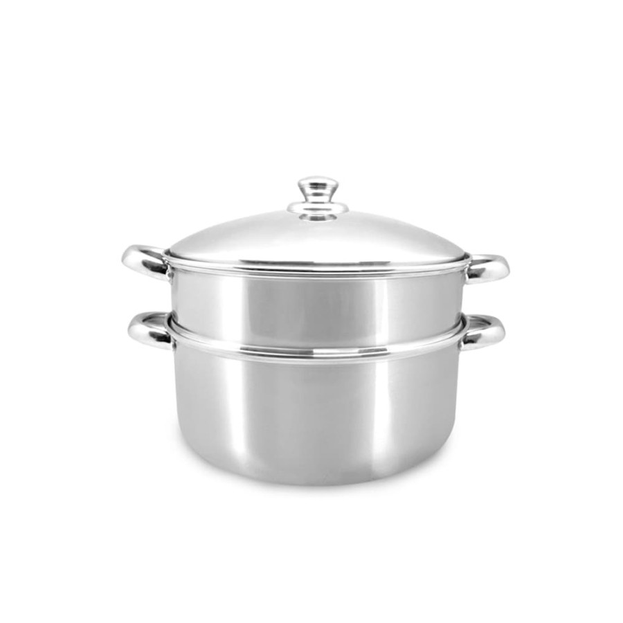 Panci Kukus /Steamer Stainless 2 Susun STMR01226 - Golden Flying Fish