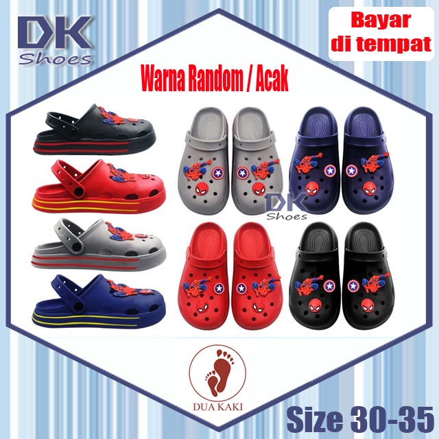 Dua Kaki 231 30-35 Sandal Baim Anak / Sepatu Kodok / Sandal Superhero / Sandal Anak / Bakpao