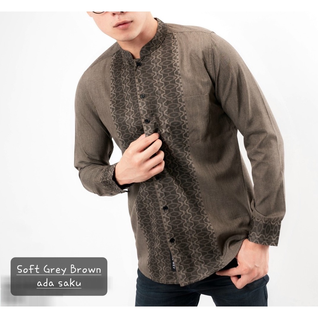 BAJU KEMEJA KOKO PRIA SLIM FIT MEWAH MODERN KOKO SLIMFIT COLIN DION DK 29