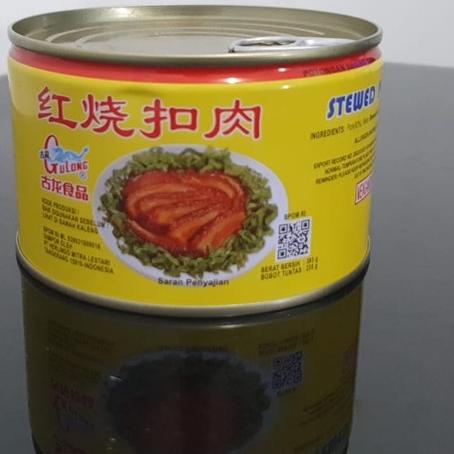

♤ Gulong Stewed Pork Slice 383 gr Kaleng Daging Babi Samcan ♙