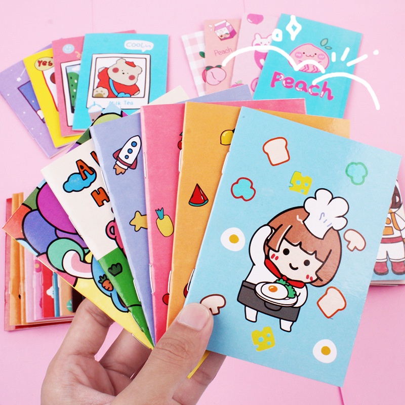 COD SM88  Buku Tulis Mini Motif Kartun Note Book Mini