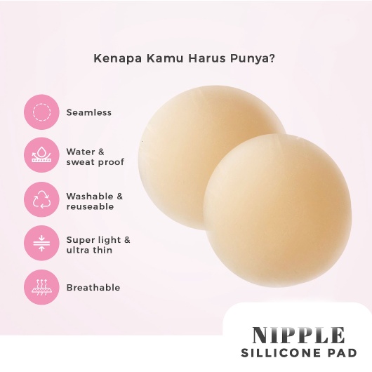 ❤ IJN ❤ Nipple FREESIZE Sillicone Pad / silikon gel bra pesta penutup puting