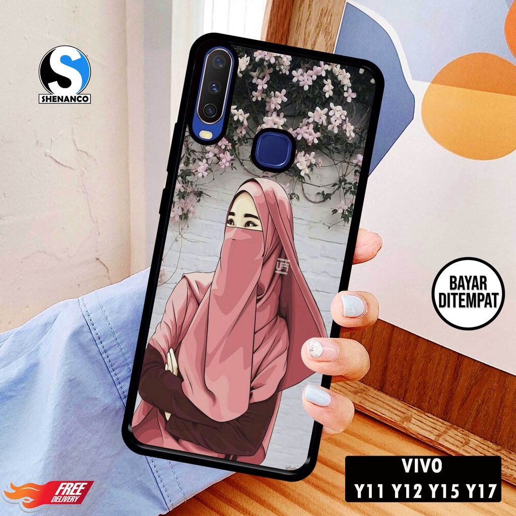 [COD]Promo Case Vivo Y12 Y15 Y17 Y12i Gambar Wallpaper Hijabers 001 Aesthetic Casing Hp Bisa Type La