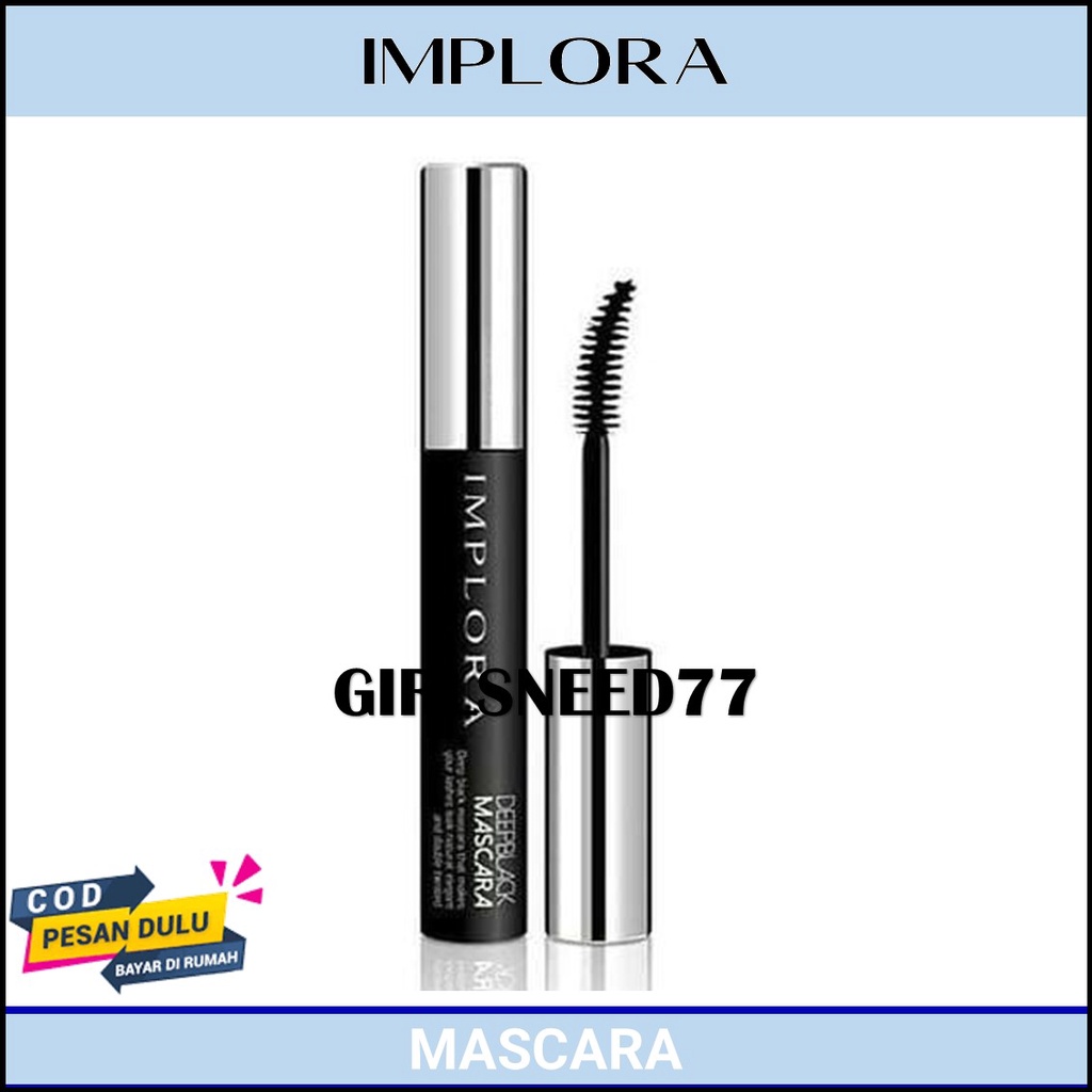 IMPLORA DEEP BLACK MASKARA BPOM GIRLSNEED77