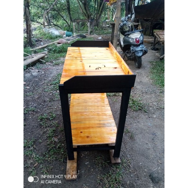 meja kompor 2 tungku