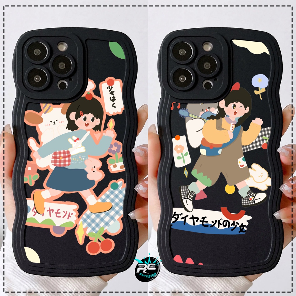 CUSTOM SOFTCASE SILIKON GELOMBANG WAVY CUSTOM SONICI FOR VIVO Y12 Y15 Y17 Y15S Y01 Y16S Y02S Y20 Y12