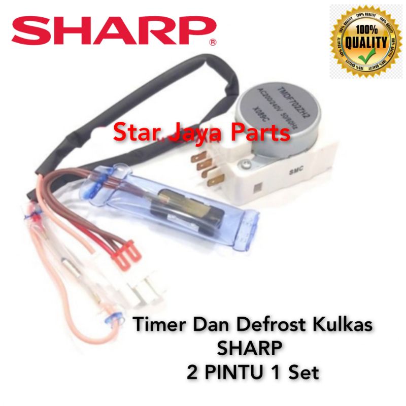 Timer Defrost Bimetal Kulkas SHARP 2 pintu 1 SET