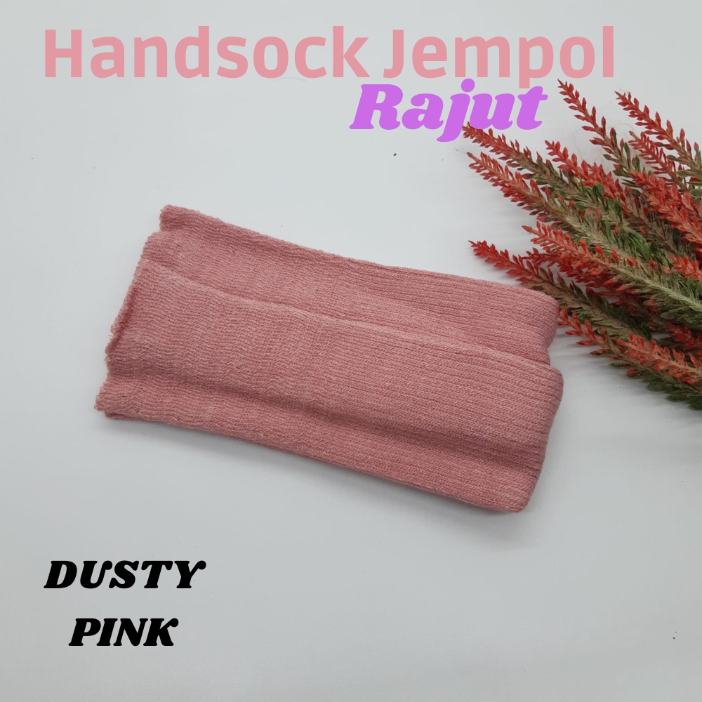 Manset Tangan Handsock Jempol Rajut Permium