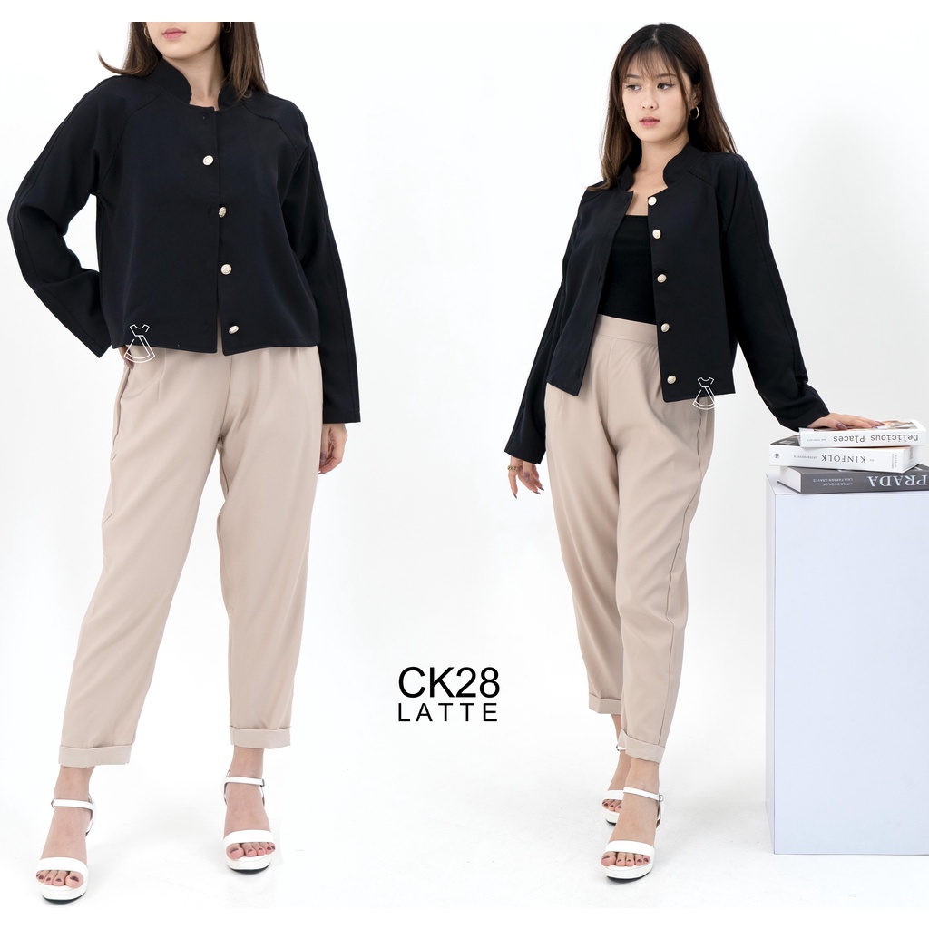 CK28 - CELANA WANITA BAGGY PANTS CELANA PANJANG KANTOR CASUAL