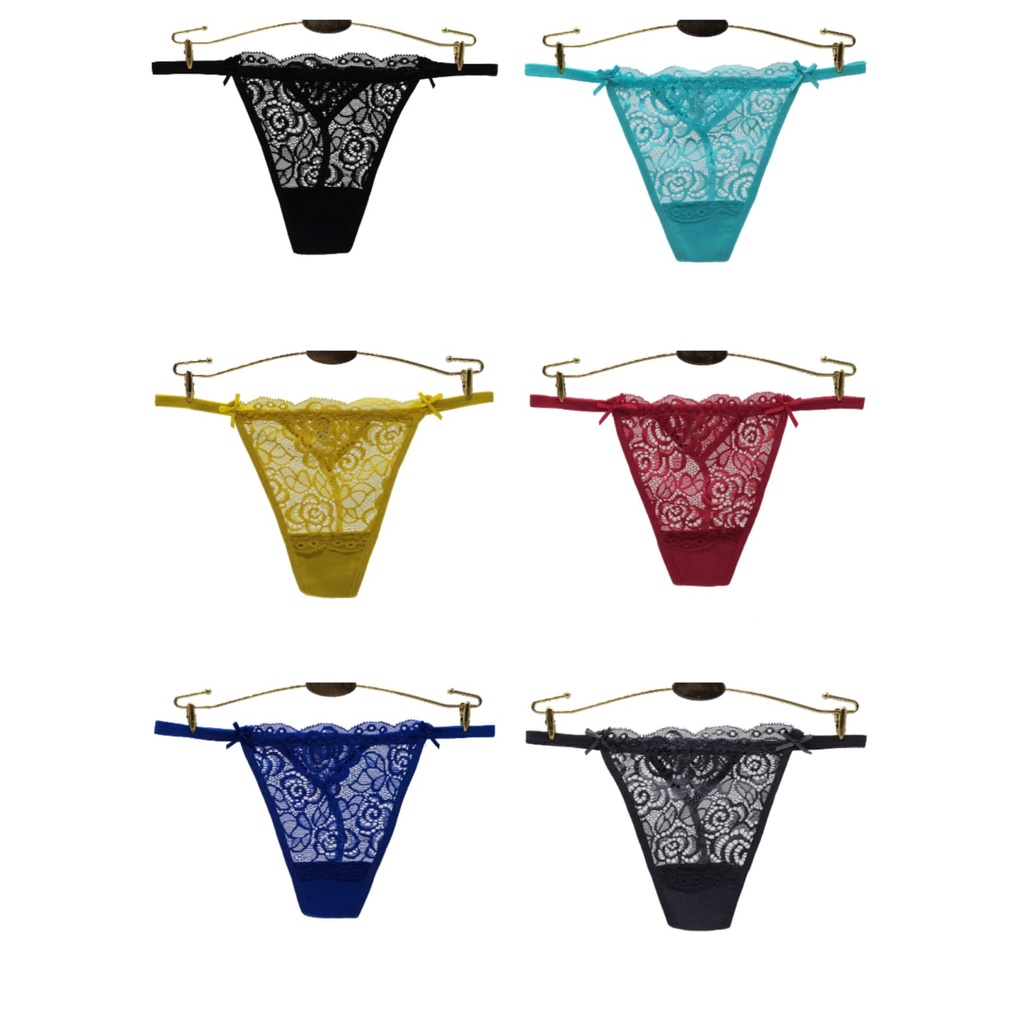 GS 87421 FF2 - CELANA G STRING LACE TRANSPARANT
