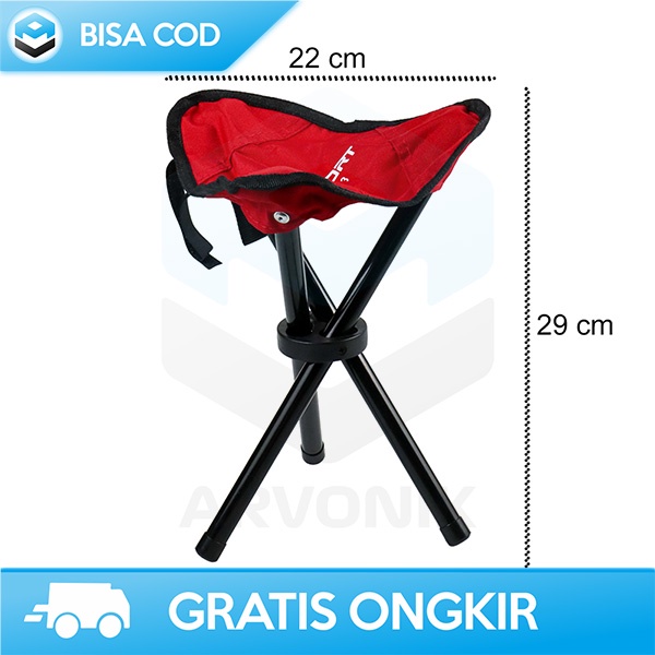 FOLDING CHAIR SERBAGUNA KURSI MANCING LIPAT  STOOL CHAIR BY TAFFSPORT