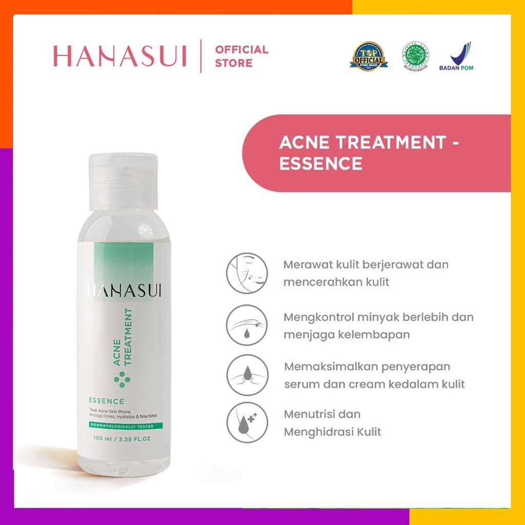 Hanasui Acne Treatment Power Essence 100ml BPOM